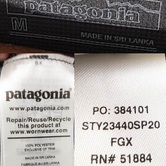 Patagonia Shirt Womens Medium Grey Airchaser Light Capilene Base Layer 23440 - Picture 6 of 6